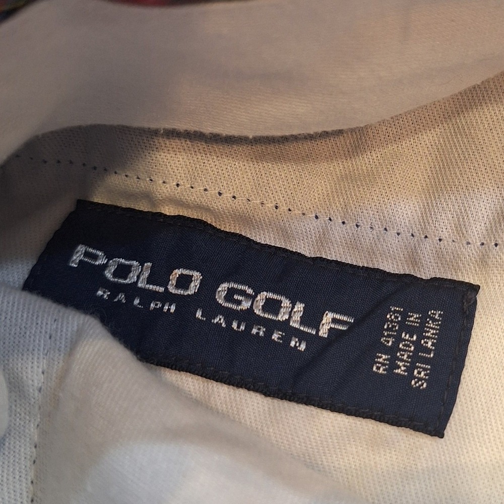 Polo Golf Ralph Lauren Shorts Mens 36 Blue Cotton Twill Stretch Crest Chino Golf - Picture 3 of 10